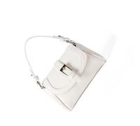 Navna Borsa a tracolla regolabile con fibbia per cintura Dettaglio spazioso interno in pelle PU borsa a tracolla per tutti i giorni borsa essenziale per pendolari, bianco, One Size