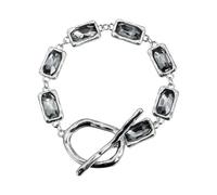 Navna Collana con cristalli neri geometrici multipli per un uso versatile e gioielli geometrici neri speciali, Misura unica, come descritto, come descritto