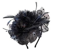 Navna Copricapo classico con velo piumato per donne anni '20, accessorio per costume per feste a tema e celebrazioni