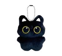 Navna Elegante portachiavi in peluche a forma di gatto, in materiali morbidi, con ali spettrali, per vacanze, Halloween, feste di Natale, gatti neri, roba di Halloween, Zl64 Full Body Nero, Taglia