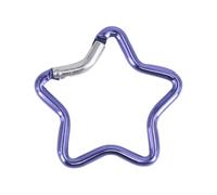 Navna Gancio di bloccaggio resistente per campeggio, pesca, escursionismo, viaggi, in lega di alluminio, moschettone a forma di stella, fibbia per arrampicata, moschettone multifunzione