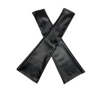 Navna Guanti lunghi da donna in finta pelle PU gomito guanti da guida senza dita scaldamani Clubwear danza cosplay punk guanti lunghi scaldamuscoli, Nero , Taglia unica