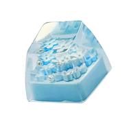 Navna Handicraftsman Semitrasparente Nero Fiore Keycaps Alta Resistenza all'usura Accessori Cambiamento Meccanico Facile Installazione Chiaro Keycaps Meccanici