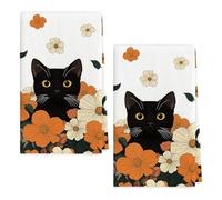 Navna Lovely Cats Designs Asciugamano da cucina in cotone assorbente ad asciugatura rapida riutilizzabile panno sicuro per bambini e animali domestici decorativo gatto asciugamano