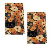 Navna Lovely Cats Designs Asciugamano da cucina in cotone assorbente ad asciugatura rapida riutilizzabile panno sicuro per bambini e animali domestici decorativo gatto asciugamano