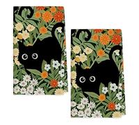 Navna Lovely Cats Designs Asciugamano da cucina in cotone assorbente ad asciugatura rapida riutilizzabile panno sicuro per bambini e animali domestici decorativo gatto asciugamano