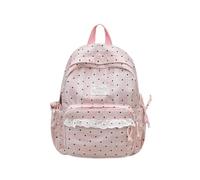Navna Zaino scolastico per ragazze borsa casual libro, A, S, Bellezza di | Borsa per il trasporto in nylon punteggiato, finiture in pizzo e tasche laterali per giorni universitari, uso quotidiano