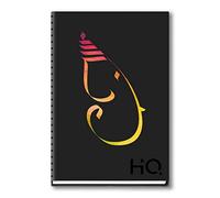 Navneet HQ | Ganesha Series My Notes Office - Taccuino devozionale per uso personale e ufficio, custodia + rilegatura a spirale a spirale, riga singola, formato A5, 21 cm x 14,8 cm, 192 pagine, nero