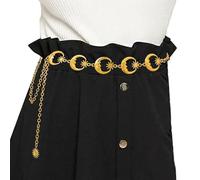 Navoky Catena in metallo con ciondolo a forma di sole e stella, luna, per il corpo, accessori per donne e ragazze, One size, Lega