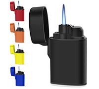 Navpeak Mini Torch Lighter Windproof Jet Flame Butane Gas Pocket Refillable for Candles, fireworks, Camping, Fireplaces, Gas Stoves, Ovens, BBQ & Survival Gear 5 PACK (Butane not included)