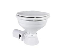 NAVPOWER WC Elettrico 12V - Toilette Nautica con Tazza Compatta, Scarico Automatico, Pompa Integrata e Funzionamento Silenzioso per Barca, Camper e Veicoli Ricreazionali