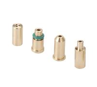 Navrange - Set 4 in 1 di adattatori di ricarica gas per accendini S T Dupont Giallo/Rosso/Verde/Blu, Serie di tappi per valvole dell'aria fai da te