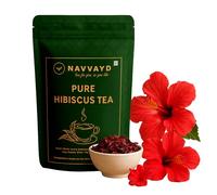 Navvayd Pure Hibiscus Tea, Maintains Blood Sugar & Cholesterol Levels, Tisane - Enjoy Hot or Cold (100 Gm)