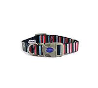 Navy Candy Stripe fatto da collare (taglia 2-5/30-50cm collo))