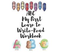 Navy Floral Edditionri ABC My First Learn to Write-Read Workbook (Tascabile)
