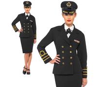 Navy Ufficiale Costume 1940s Marinaio Uniforme Donna Costume S-XL