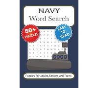 Navy Word Search Puzzle Book: Word Searches with Easy to Read Print about Navy, Marine, Military and More | 6x9 inches, 110 pages | 50+ Puzzles ... Gift for Vacations, Holidays and Free Times