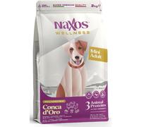 Naxos Wellness Adult Mini Conca d'oro - 2 kg - Croccantini per cani - 1° ORDINE? scegli lo sconto BZR5 / BZR20 + 200 punti fedeltà
