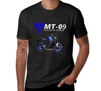 NAXVBEOD MT-09 Motorcycle T-Shirt for a Boy Aesthetic Anime Clothes t Shirts Men Black L