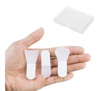 NaYiissi Set di 3 pennelli applicatori per maschera facciale in silicone, mini applicatore per maschera in argilla, spatola per trucco portatile per viso, maschera cosmetica, maschera in argilla,