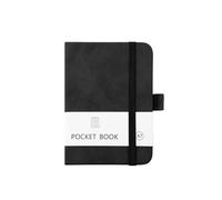 Nayubo A7 Tasca Notebook per la scrittura 200 pagine portatile Piccolo Journal Notebook con cinturino elastico Mini Notepad per il lavoro di viaggio quotidiano Journal (nero)