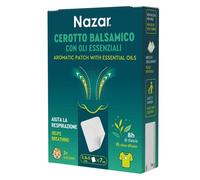 Pietrasanta Pharma NAZAR CEROTTO BALSAMICO ADESIVO CON OLI ESSENZIALI 5,8X5 CM 7 PEZZI