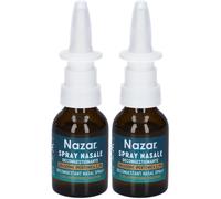 Nazar Spray Nasale Decongestionante Soluzione Ipertonica 2,2% 2x20 ml