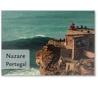 Nazare Big Wave Surfing Spot Portogallo, magnete da frigorifero