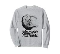 Nazaré Portogallo Surf Surfer Surf Wave Felpa