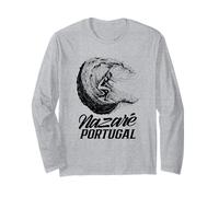 Nazaré Portogallo Surf Surfer Surf Wave Maglia a Manica