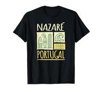 Nazaré Portugal Tavole da surf e onde Maglietta