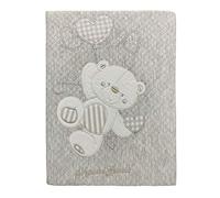 Nazareno Gabrielli Copertina Lettino Ricamata Neonato 2584 Grigio Unica