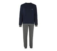 Nazareno Gabrielli Pigiama da uomo in cotone interlock tinta unita