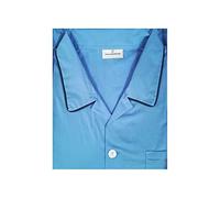 Nazareno Gabrielli - Pigiama Milano Uomo Aperto 100% Cotone Articolo 0101/0111 (Avio, 50)