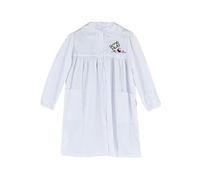 Nazareno Gabrielli Grembiule Scuola Elementare Bambina Bianco Ricamato Moda Egidio (75, Gattino)