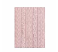 nazarenogabrielli Scialle Copertina Invernale Culla Mod. Treccia Moda Egidio (Rosa)