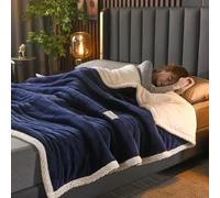 NAZARR Soffice Divano Caldo Coperte calde ponderate for letti autunno inverno latte Coperta trapuntata calda Beibei addensata europea(1,200x230cm)