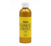 Nazca Colors Colori per Tessuti Dorato 250ml Pittura Acrilici Permanenti per Stoffa e Pelle per Dipingere Vestiti, Magliette, Jeans, Borse, Scarpe in Tessuto e Cuoio