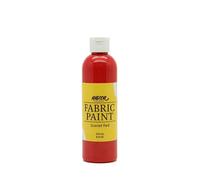 Nazca Colors Colori per Tessuti Rosso 250ml Pittura Acrilici Permanenti per Stoffa e Pelle ideale per Dipingere Vestiti, Magliette, Jeans, Borse, Scarpe in Tessuto e Cuoio - Buona Capacità Copertura