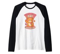 Nazionale Teddy Bear Day Settembre 9 K-Pop Inspired Cute Bear Maglia con Maniche Raglan