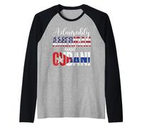 Nazionalità Miste ammirevolmente Americane e cubane Maglia con Maniche Raglan