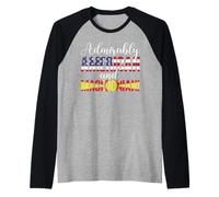 Nazionalità Miste ammirevolmente Americane e macedoni Maglia con Maniche Raglan