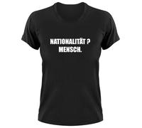 Nazionalità Uomo Maglietta Donna Nessun Uomo È Illegale Contro Il Razzismo NAZIS