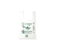NAZUSA Shopper Biodegradabili Compostabili cm 27+16x50 - Scatola da 500 sacchetti, a Norma EN13432