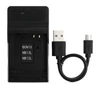 NB-12L USB Caricatore per Canon Legria mini X, Mini X, PowerShot G1X Mark II, N100 Fotocamera e Altro