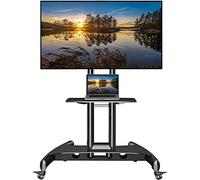 NB North Bayou Mobile TV Cart Supporto TV da Pavimento con Ruote per Schermi a Schermo Piatto al Plasma OLED LCD LED da 32 a 75 Pollici, Carico fino a 45kg Massimo VESA 600x400mm AVA1500-60-1P