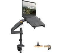 NB North Bayou Supporto Laptop & Supporto per Monitor, per Notebook da 10''-17'' e Monitor da 17-30'', Carico Massimo 9kg VESA 75/100 mm H100-FP
