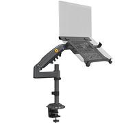NB North Bayou Supporto per computer portatile da 10 a 17 pollici, supporto schermo PC da 17 a 30 pollici, carico massimo di 9 kg, VESA 75/100 mm, Laptop Stand H100-FP (Pistolet Grigio)