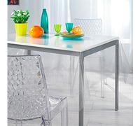 Nb Tovaglia plastificata in PVC Crystal Trasparente, Rotolo da 140 h x 50 mt