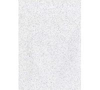 Nb Tovaglia plastificata in PVC Giltter Argento, Rotolo da 140 h cm x 30 mt